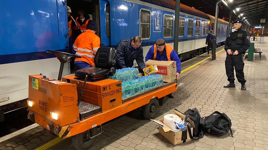 Další humanitární vlak vyjel z Bohumína do ukrajinského Čopu