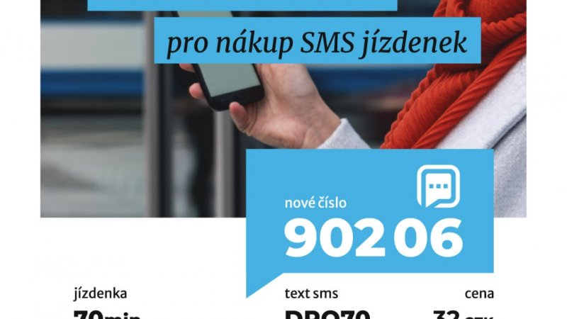 V síti DPO platí pro SMS jízdenky nové číslo 