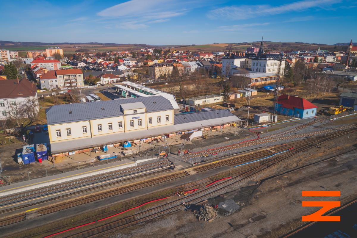 Fotoreportáž: Správa železnic zvelebuje nádraží v Holešově