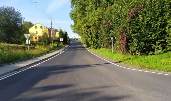 Silnice ze Studénky do Pustějova je dokončena a plně průjezdná